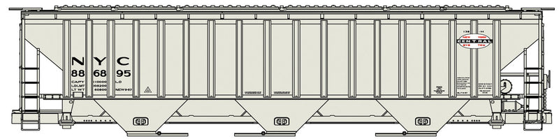 Accurail 6530 HO 4750 Pullman Standard Covered Hopper New York Central NYC Kit