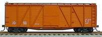 Accurail 7099 HO Scale 40' Outside Braced Boxcar Kit Oxide Undecorated Data Only - NOS