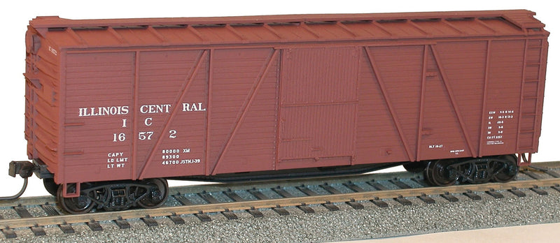 Accurail 7208 HO Scale 40' Single Sheath Boxcar Kit Illinois Central IC - NOS