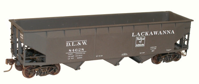 Accurail 75534 HO Scale AAR 70 Ton Offset 3 Bay Hopper 2 Pack D&LW - NOS