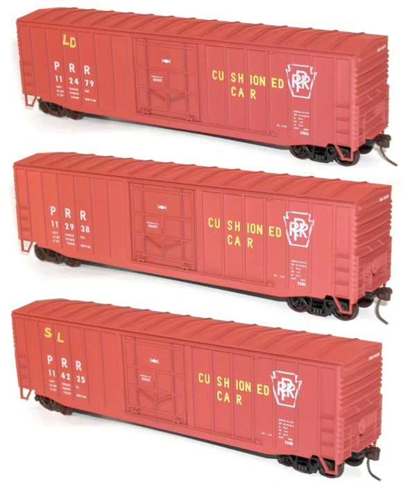 Accurail 8018 HO 50' Boxcar Kit 3 Pack Pennsylvania PRR - NOS