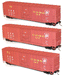 Accurail 8018 HO 50' Boxcar Kit 3 Pack Pennsylvania PRR - NOS