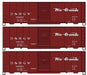 Accurail 8044 HO Scale 40' AAR DD Boxcar Kit 3 Pack Rio Grande D&RGW - NOS