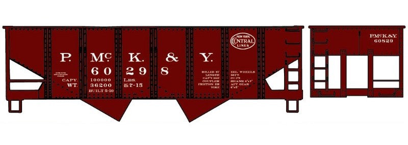 Accurail 81042 HO Scale USRA Twin Hopper NYC/P&LE 60298 Kit