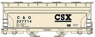 Accurail 81341 HO ACF 2-Bay Covered Hopper CSX Kit (Single Car)