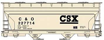 Accurail 81341 HO ACF 2-Bay Covered Hopper CSX Kit (Single Car)