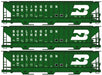 Accurail 8133 HO Scale PS 4750 Covered Hopper Burlington Northern BN 3-Car Kit