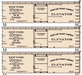 Accurail 8153 HO Scale 36' Double Sheathed Boxcar Kit New York Central NYC&HR 3 Pack