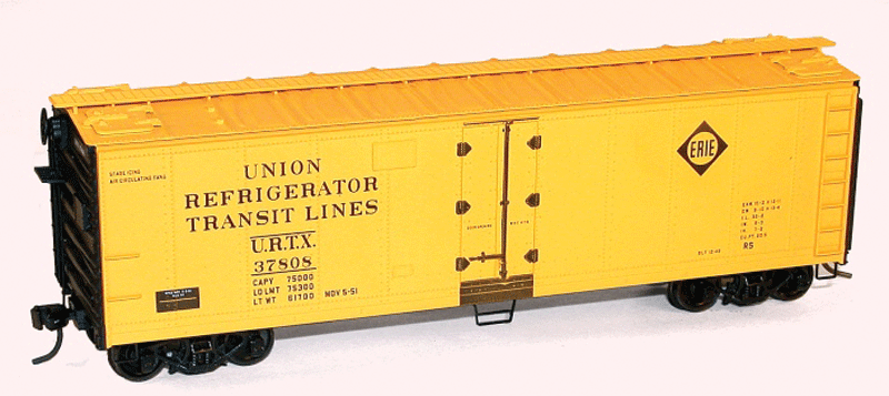 Accurail 8313 HO 40' Steel Reefer Kit Erie URTX - NOS