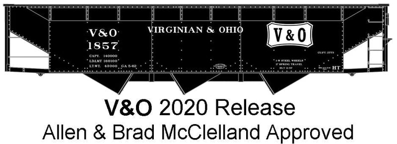 Accurail HO Scale USRA Tripple Hopper Viginian & Ohio V&O 1857 Kit