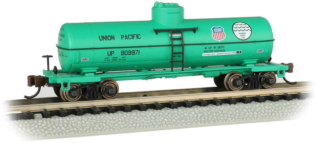 Bachmann 17864 N Scale Single Dome Tank Car Union Pacific MOW UP 909971