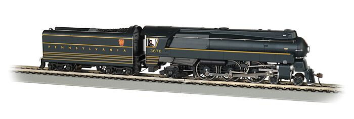 Bachmann 85303 HO Scale Streamlined K4 4-6-2 Pacific Steam Locomotive PRR 3678 - Sound and DCC