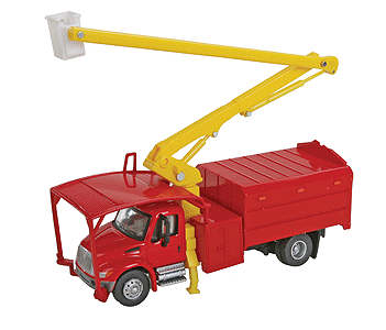 Walthers SceneMaster 949-11742 HO Scale (1:87) International 4300 Tree Trimmer Truck Red