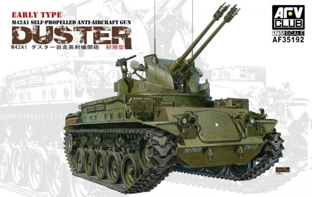 AFV Club AF35192 1/35 M42A1 Duster Early Tank with Self Propelled Anti-Aircraft Gun