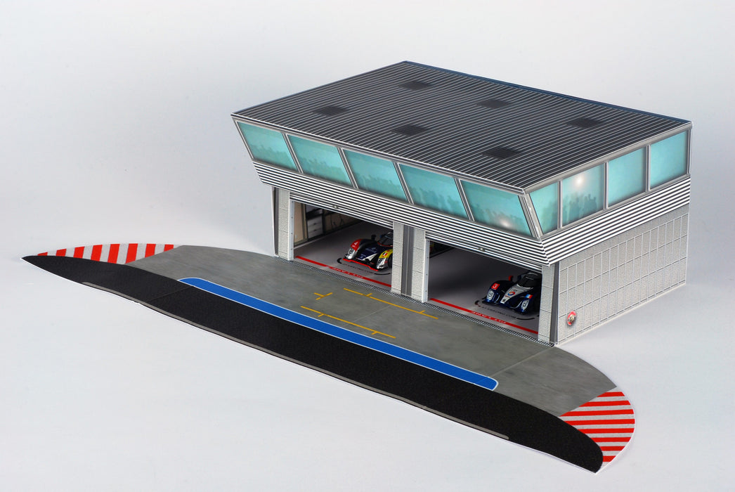 AFX Racing 1070 Pit Building for 1/64 Slot Cars