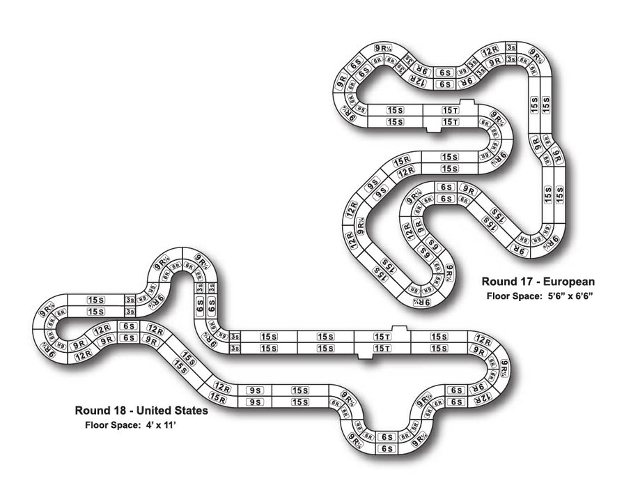 AFX Racing 21018 Super International HO Scale MG+ 25' Slot Car Set