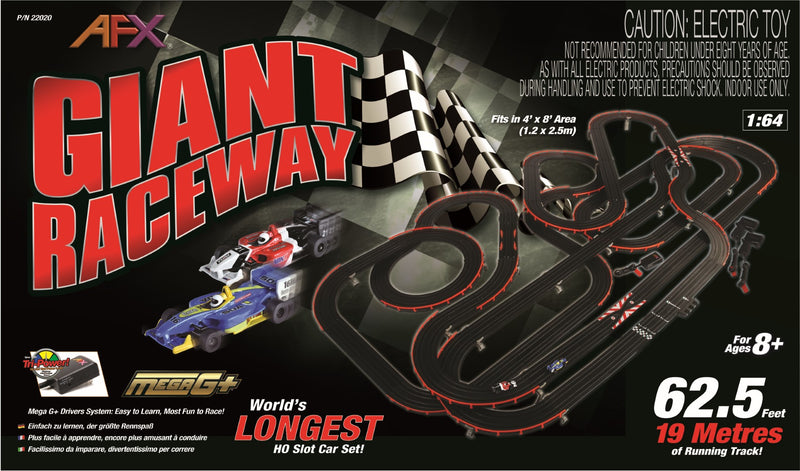 AFX Racing 22020 Giant HO Scale Slot Car Set without Digital Lap Counter