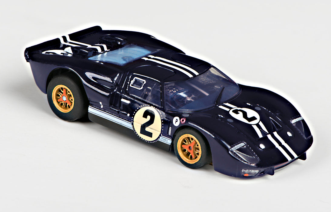 AFX Racing 22031 Ford GT Mark IIB #2 Sebring GT Mega G+ HO Scale Slot Car