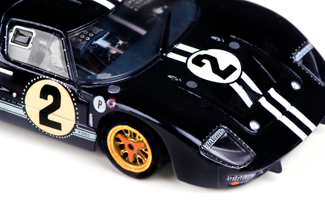 AFX Racing 22031 Ford GT Mark IIB #2 Sebring GT Mega G+ HO Scale Slot Car