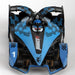 AFX Racing 22039 Mega G+ Formula N Slot Car Blue and Silver