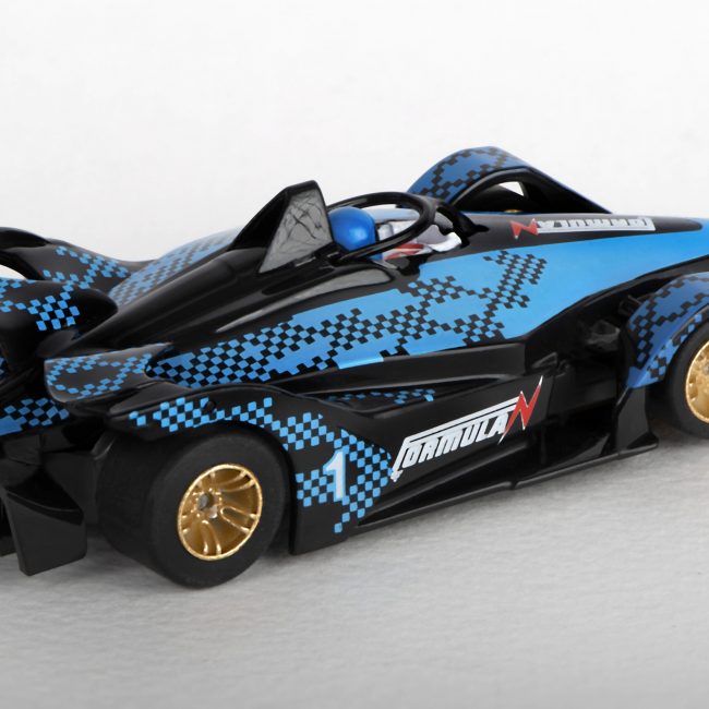 AFX Racing 22039 Mega G+ Formula N Slot Car Blue and Silver
