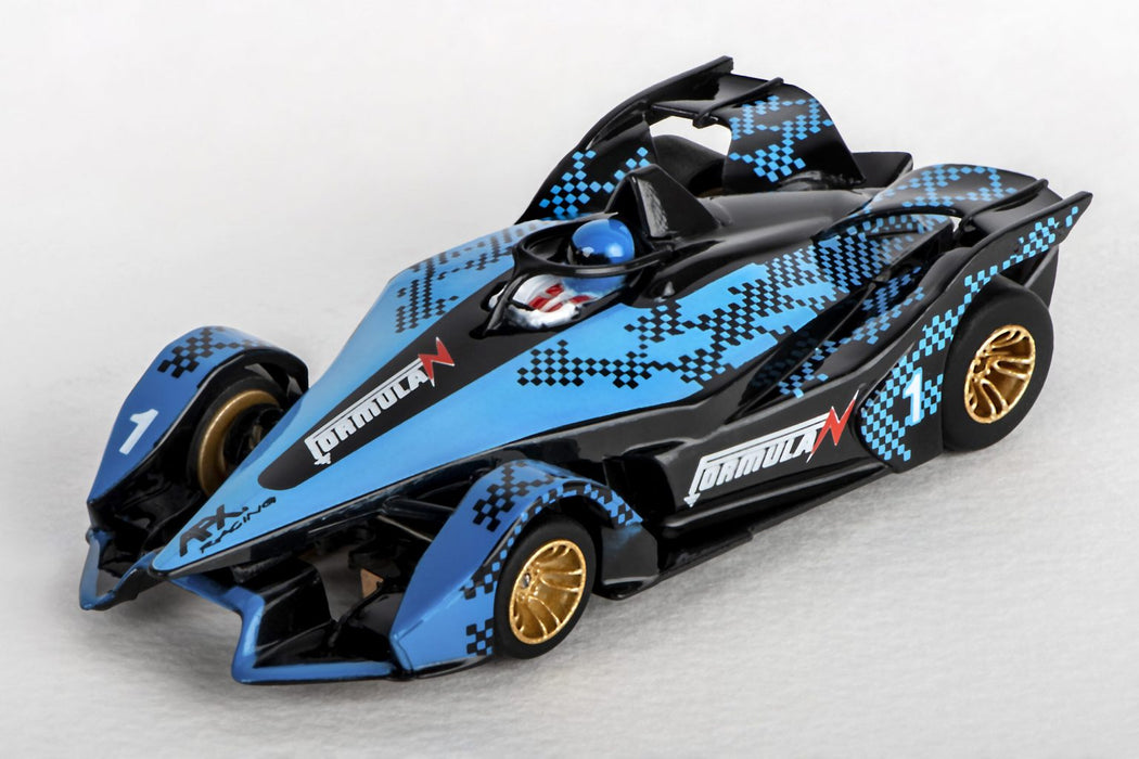 AFX Racing 22039 Mega G+ Formula N Slot Car Blue and Silver