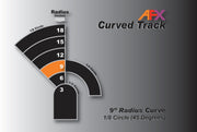 AFX Racing 70603 Slot Car Track Curve 9" 1/8 Pair