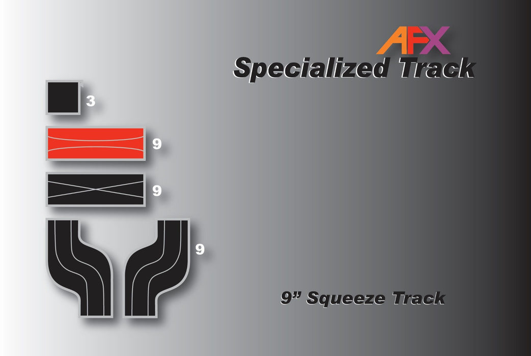 AFX Racing 70604 Slot Car Track 9" Squeeze Pair
