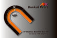 AFX Racing 70622 Slot Car Track Banked Curve 9" R Set