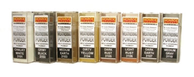 Monroe Models (AIM) 3100 Colored Weathering Powder Set Assorted 1oz (8-Pack)