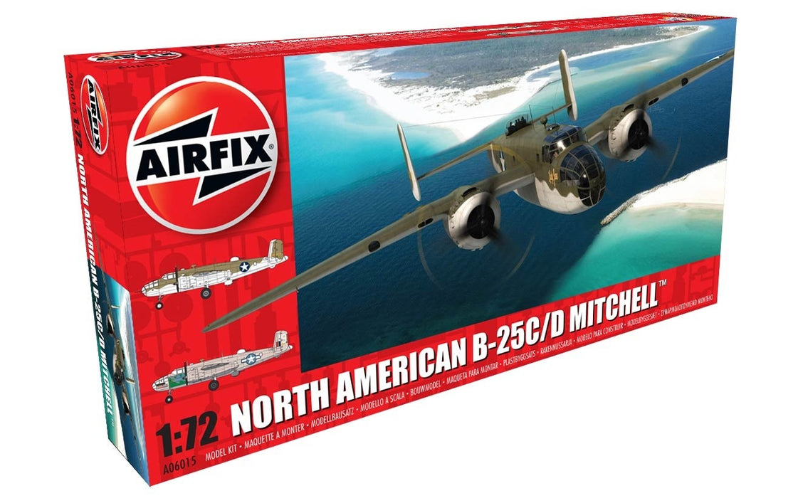 AIRFIX Models 6015 1/72 B25C/D Mitchell Bomber Aircraft