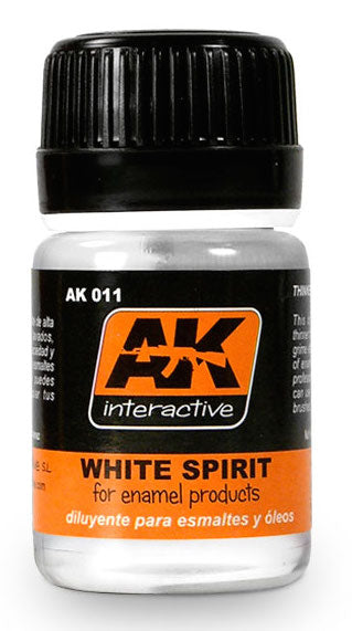 AK Interactive 11 White Spirit Enamel Thinner 35ml Bottle