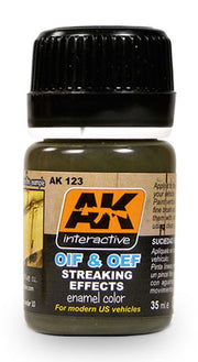 AK Interactive 123 OIF & OEF US Modern Vehicles Streaking Effects Enamel Paint 35ml Bottle