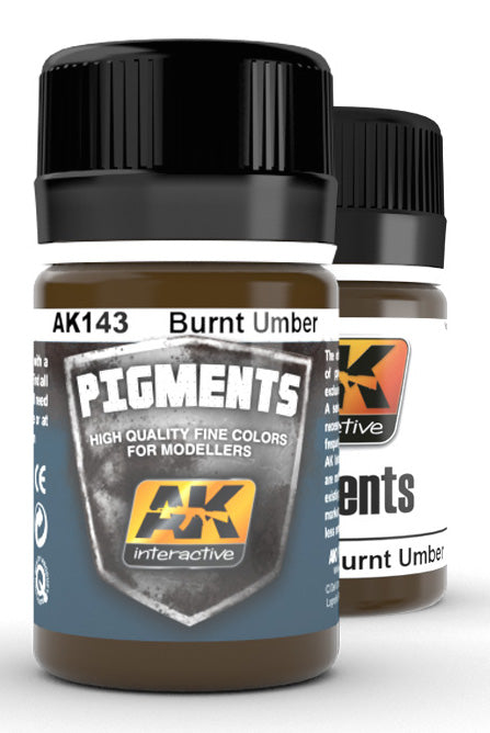AK Interactive 143 Burnt Umber Pigment 35ml Bottle