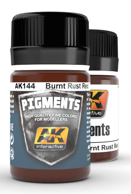 AK Interactive 144 Burnt Rust Red Pigment 35ml Bottle