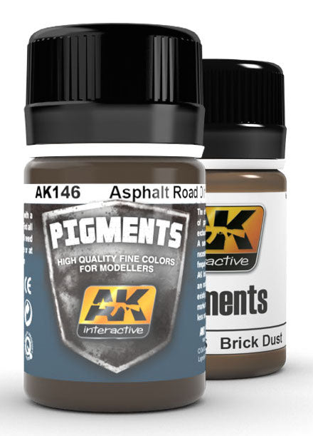 AK Interactive 146 Asphalt Road Dirt Pigment 35ml Bottle