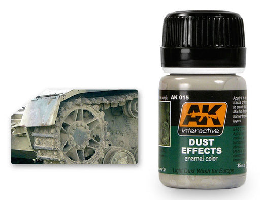 AK Interactive 15 Dust Effects Enamel Paint 35ml Bottle