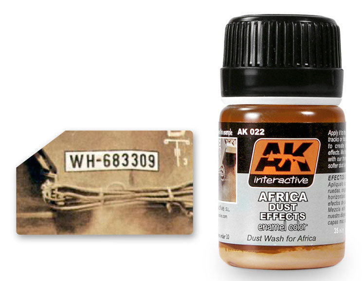AK Interactive 22 Africa Dust Effects Enamel Paint 35ml Bottle