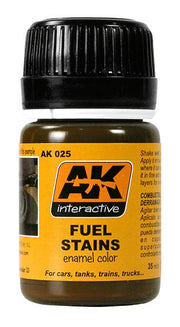 AK Interactive 25 Fuel Stains Enamel Paint 35ml Bottle