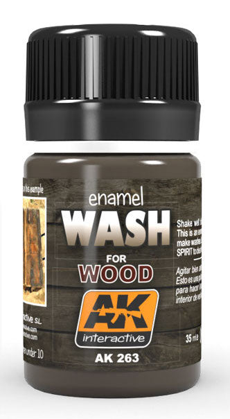 AK Interactive 263 Wash for Wood Enamel Paint 35ml Bottle