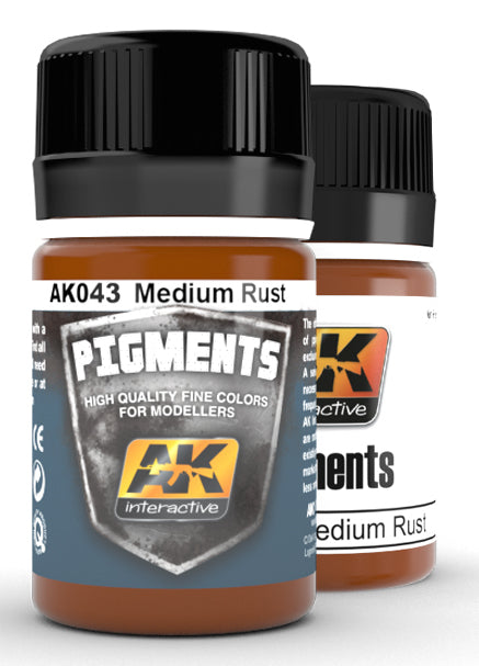 AK Interactive 43 Medium Rust Pigment 35ml Bottle
