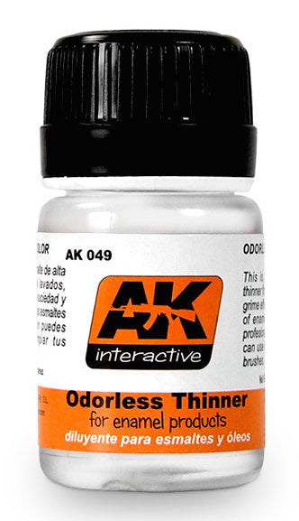 AK Interactive 49 Odorless Enamel Thinner 35ml Bottle