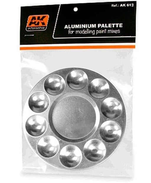 AK Interactive 613 Aluminum Paint Palette 10 Wells