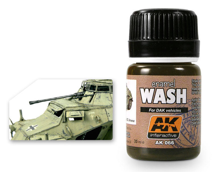AK Interactive 66 DAK Vehicle Wash Enamel Paint 35ml Bottle
