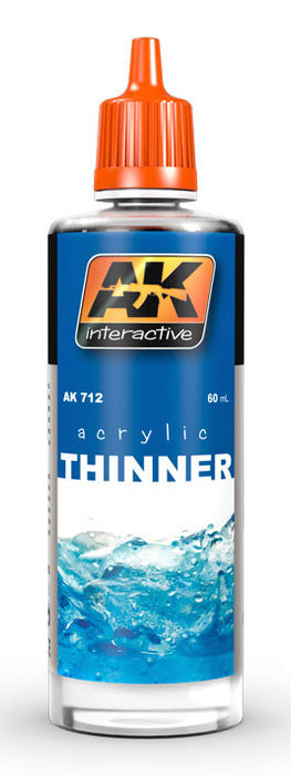 AK Interactive 712 Acrylic Thinner 60ml Bottle