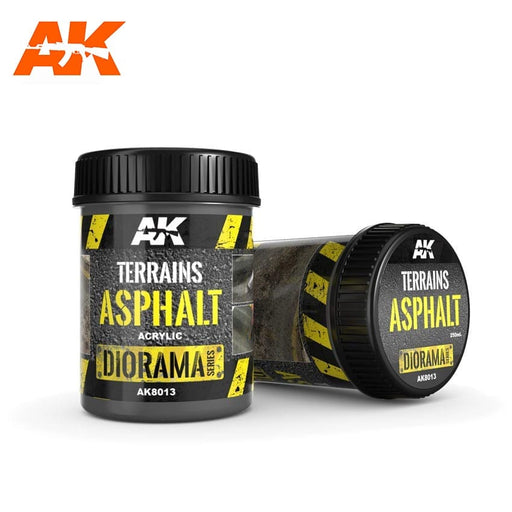 AK Interactive 8013 Diorama Series: Terrains Asphalt Texture Acrylic 250ml Bottle