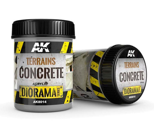 AK Interactive 8014 Diorama Series: Terrains Concrete Texture Acrylic 250ml Bottle