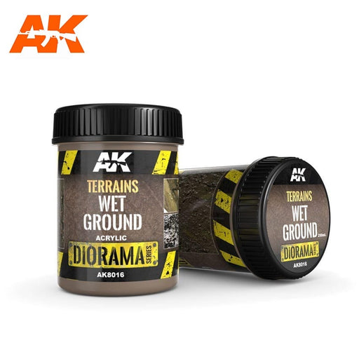 AK Interactive 8016 Diorama Series: Terrains Wet Ground Texture Acrylic 250ml Bottle