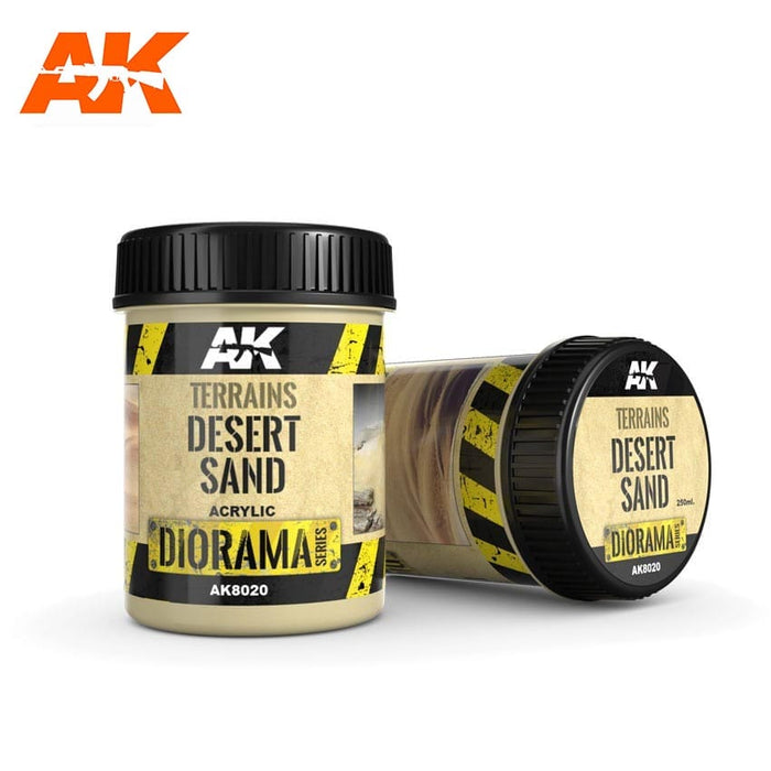 AK Interactive 8020 Diorama Series: Terrains Desert Sand Texture Acrylic 250ml Bottle