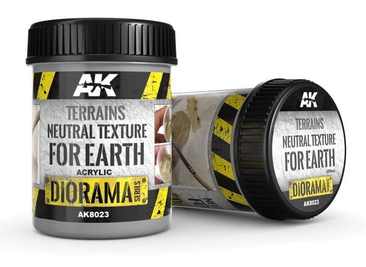 AK Interactive 8023 Diorama Series: Terrains Neutral Texture for Earth Acrylic 250ml Bottle